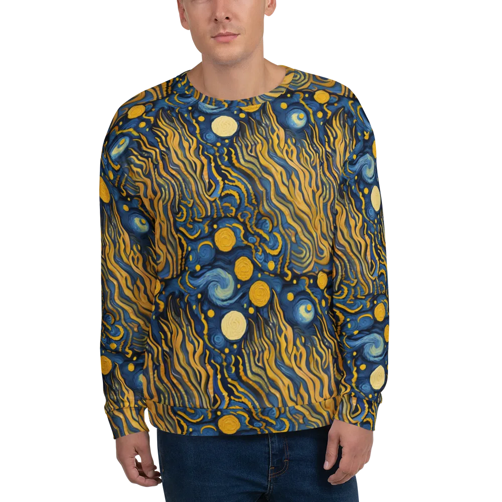 Gilded Tidal Bloom on Sweatshirt — Front
