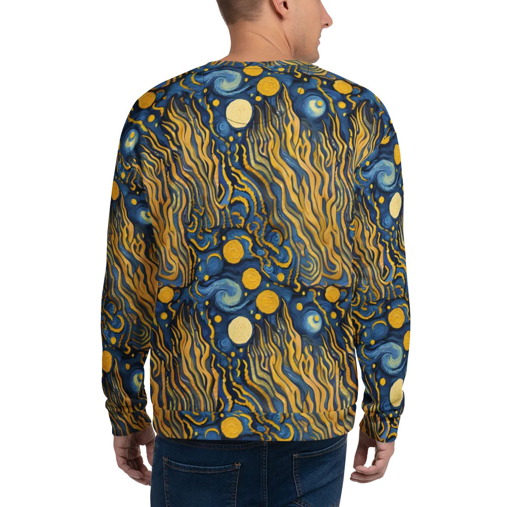 Gilded Tidal Bloom on Sweatshirt — Back