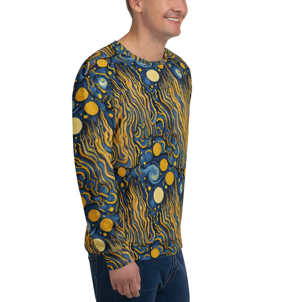 Gilded Tidal Bloom on Sweatshirt — Right Front