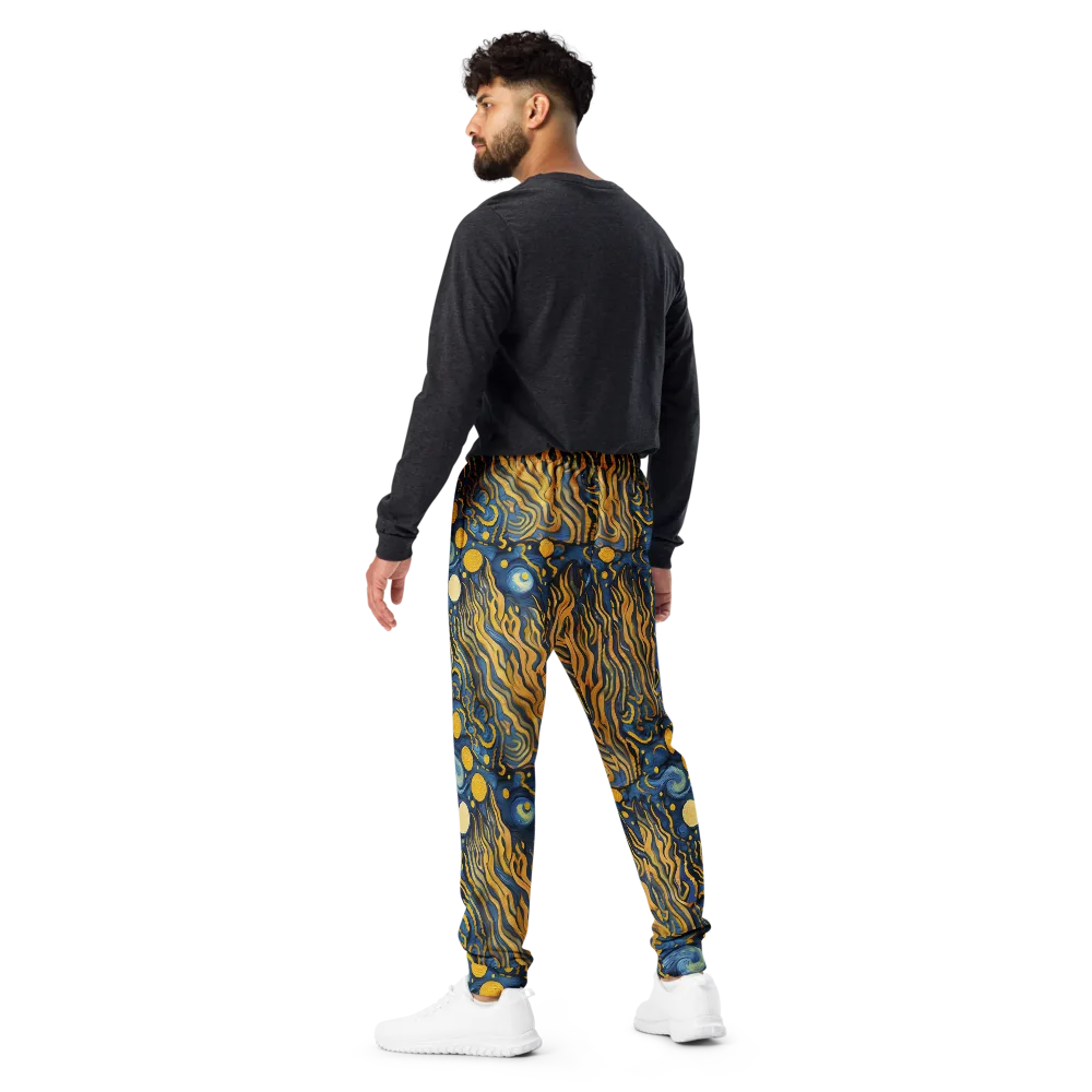 Gilded Tidal Bloom on Men's Joggers — Back