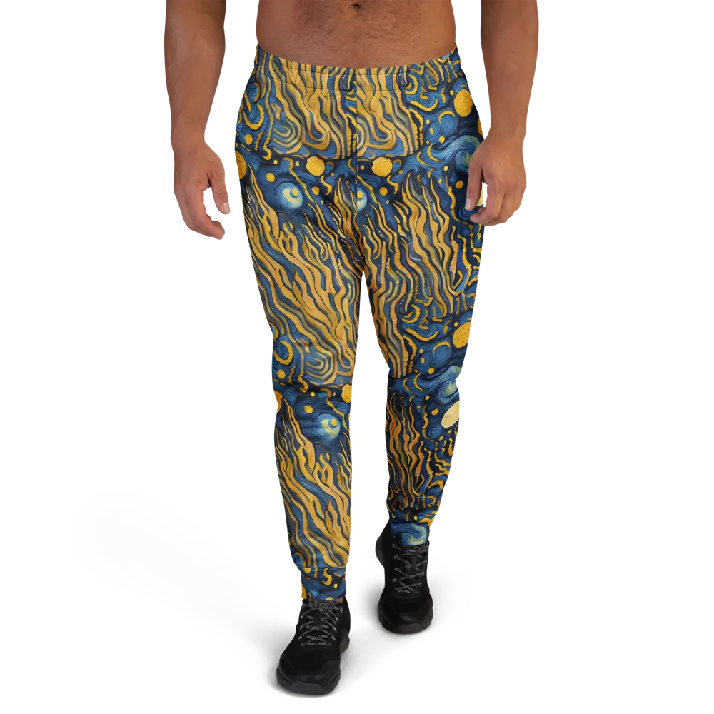 Gilded Tidal Bloom on Men's Joggers — Front