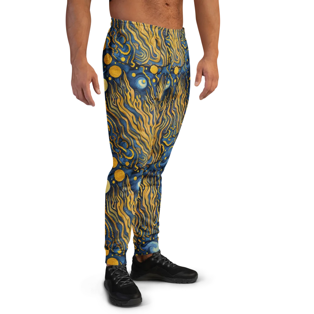 Gilded Tidal Bloom on Men's Joggers — Right