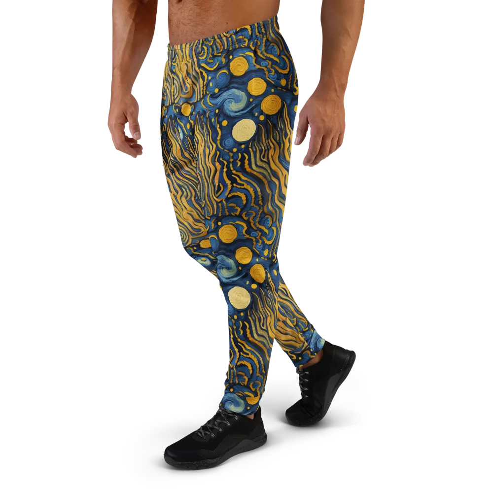 Gilded Tidal Bloom on Men's Joggers — Left