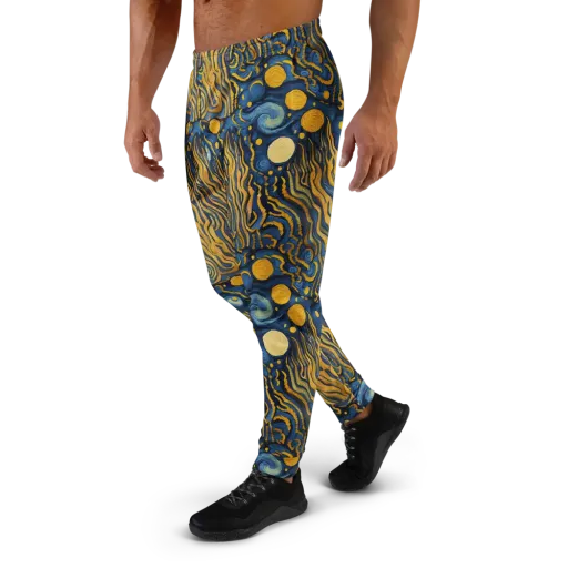 Gilded Tidal Bloom on a Men's Joggers