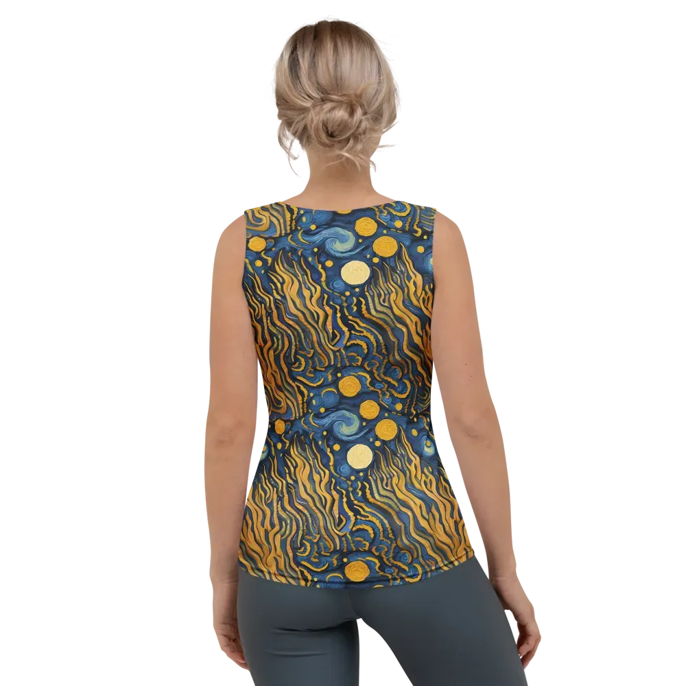 Gilded Tidal Bloom on Women's Tank Top — Back