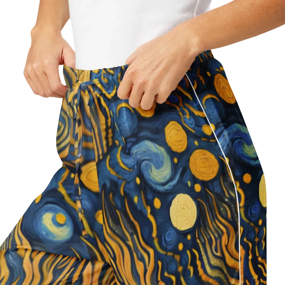 Gilded Tidal Bloom on Women's Pajama Pants — Product details