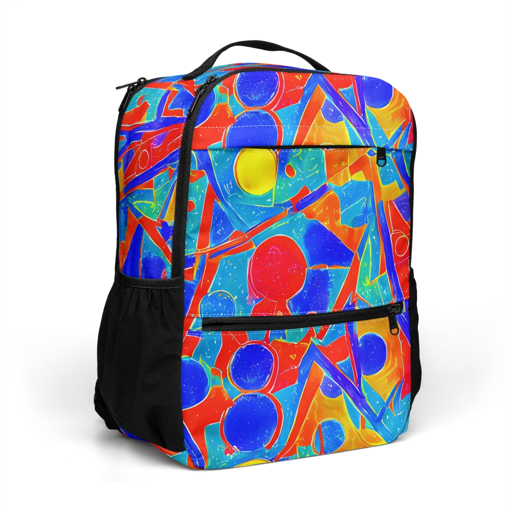 Atomic Confetti on Utility Backpack — Right Front