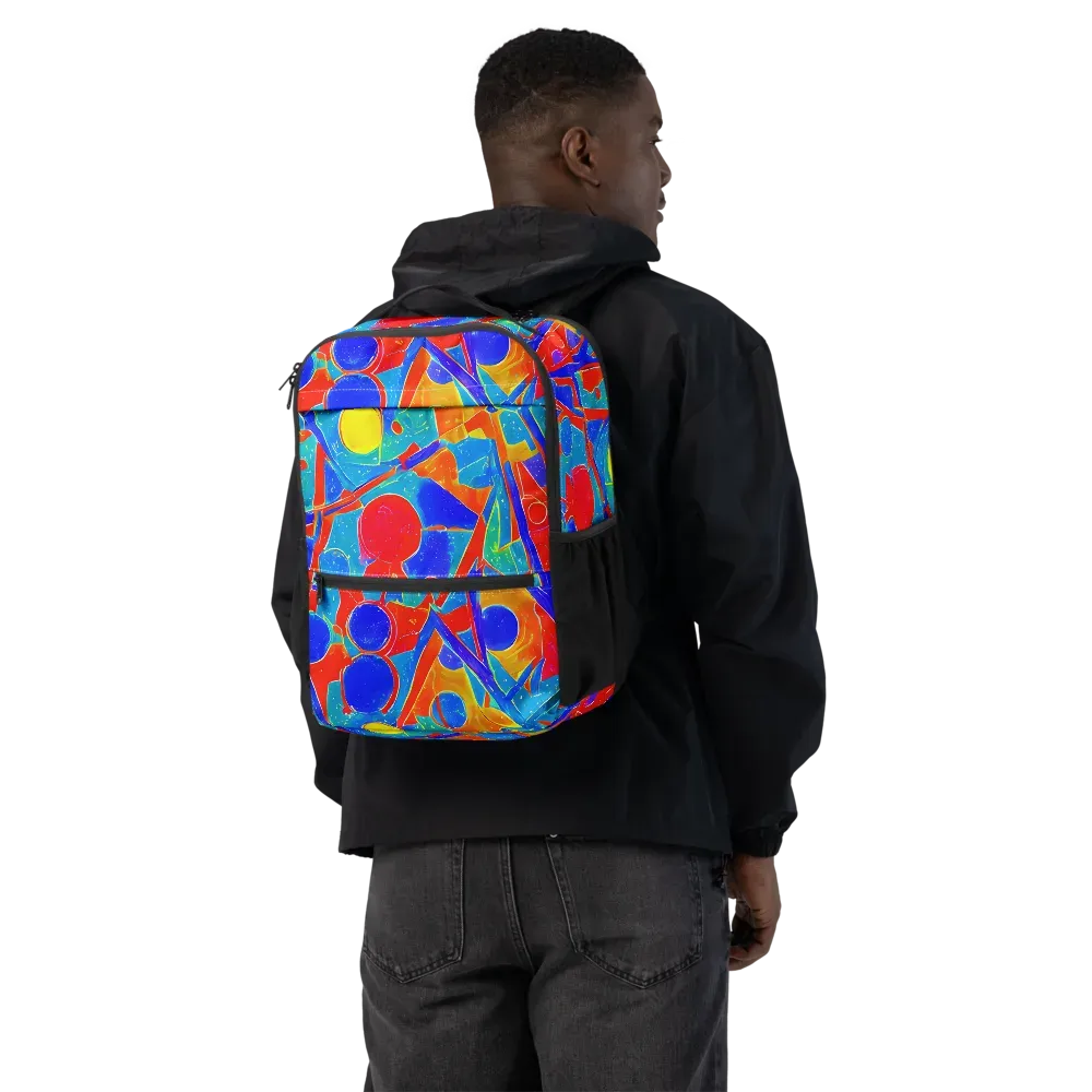 Atomic Confetti on Utility Backpack — Back