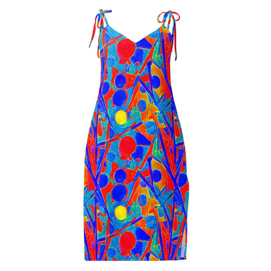 Atomic Confetti on Slip Dress — Front