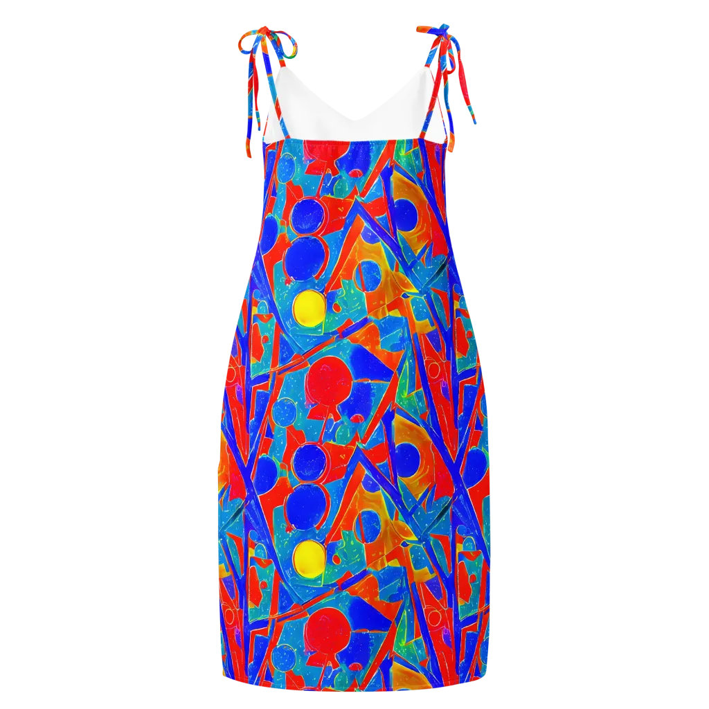 Atomic Confetti on Slip Dress — Back