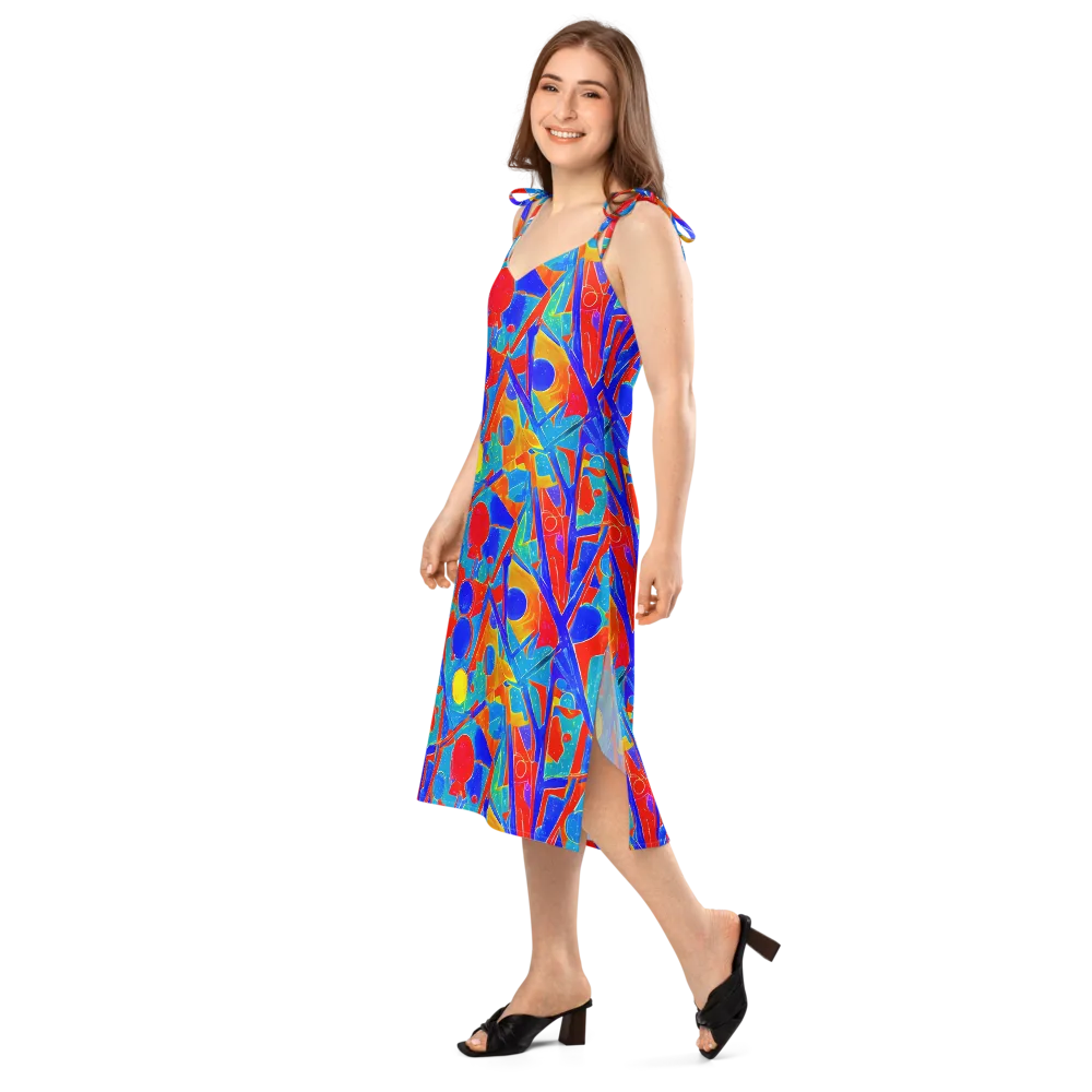 Atomic Confetti on Slip Dress — Left Front