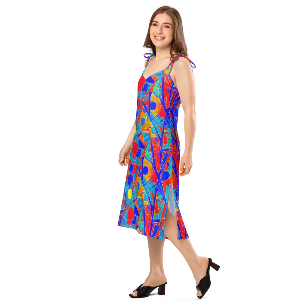 Atomic Confetti on Slip Dress — Left Front