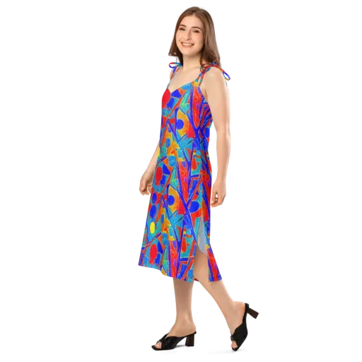 Atomic Confetti on a Slip Dress