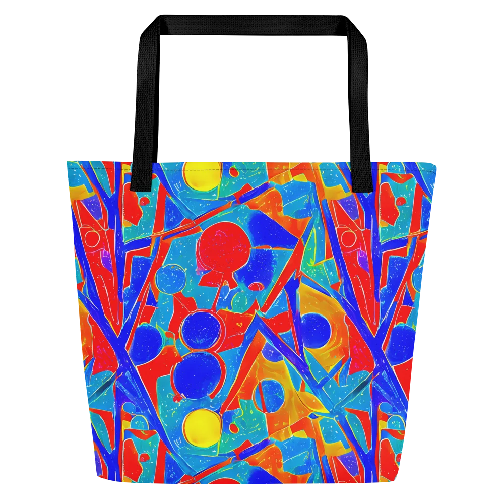 Atomic Confetti on Large Tote Bag W/ Pocket — Front