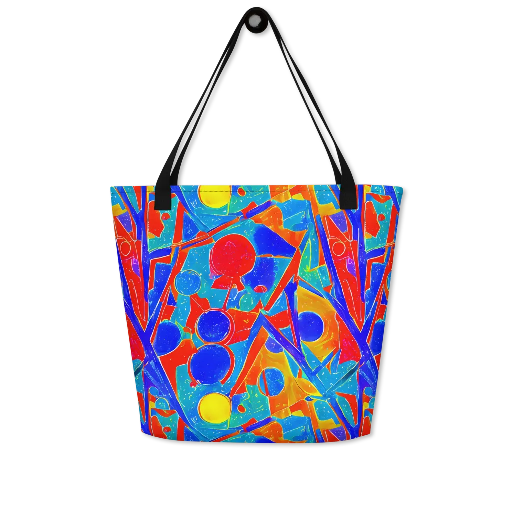 Atomic Confetti on Large Tote Bag W/ Pocket — Front
