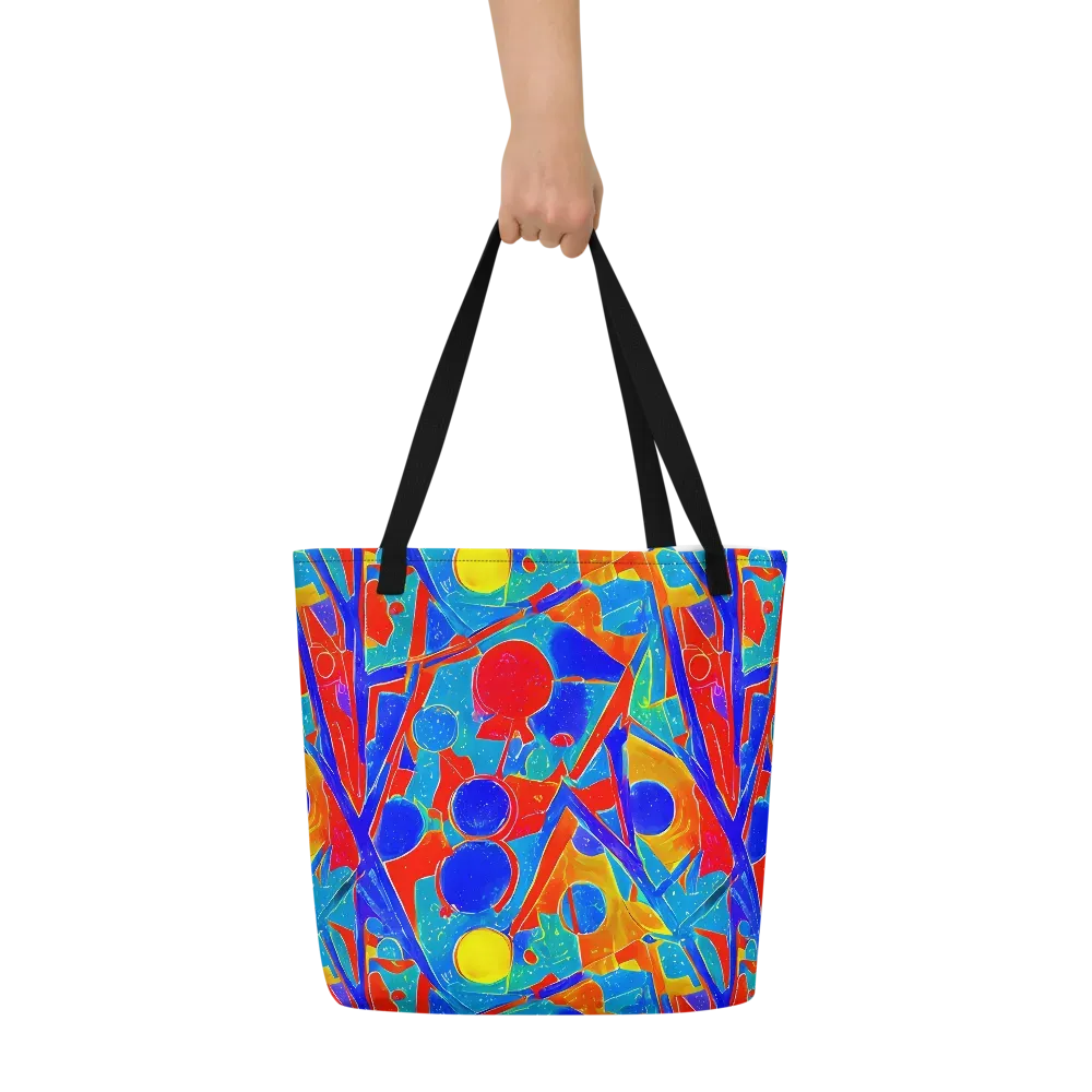 Atomic Confetti on Large Tote Bag W/ Pocket — Front