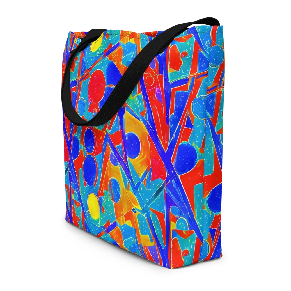 Atomic Confetti on Large Tote Bag W/ Pocket — Front