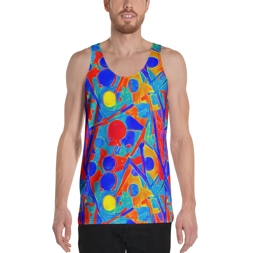 Atomic Confetti on Men's Tank Top — Front