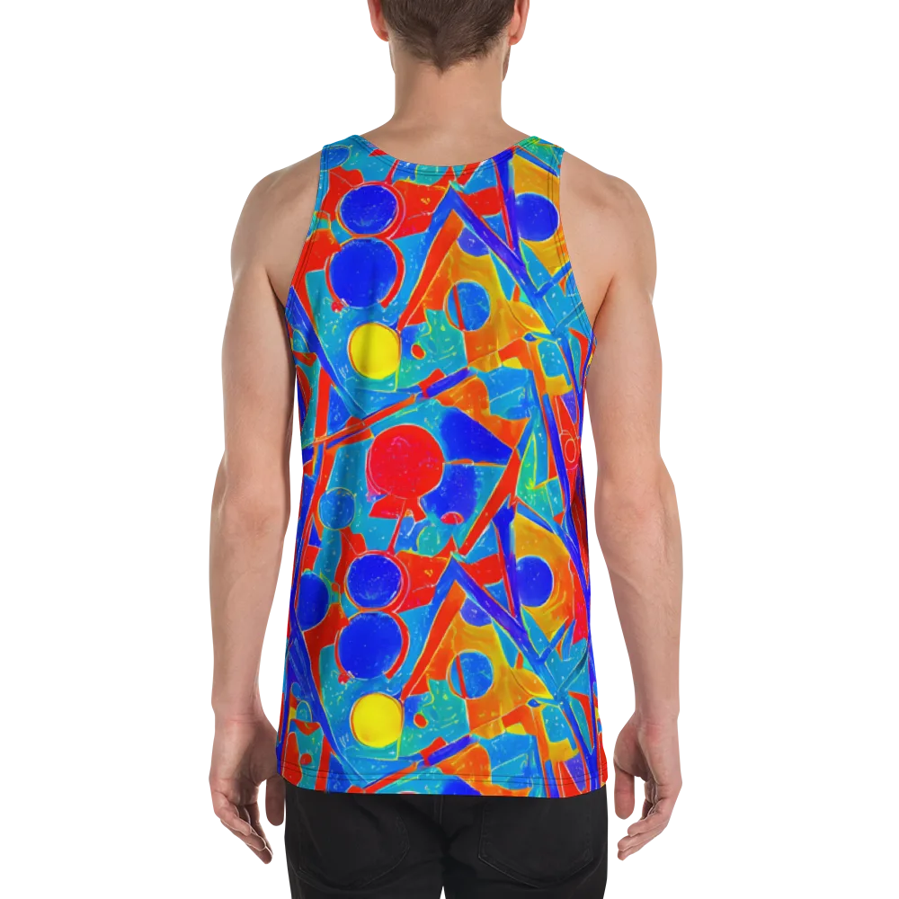 Atomic Confetti on Men's Tank Top — Back