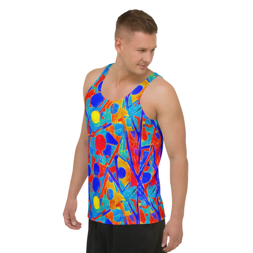 Atomic Confetti on Men's Tank Top — Left Front