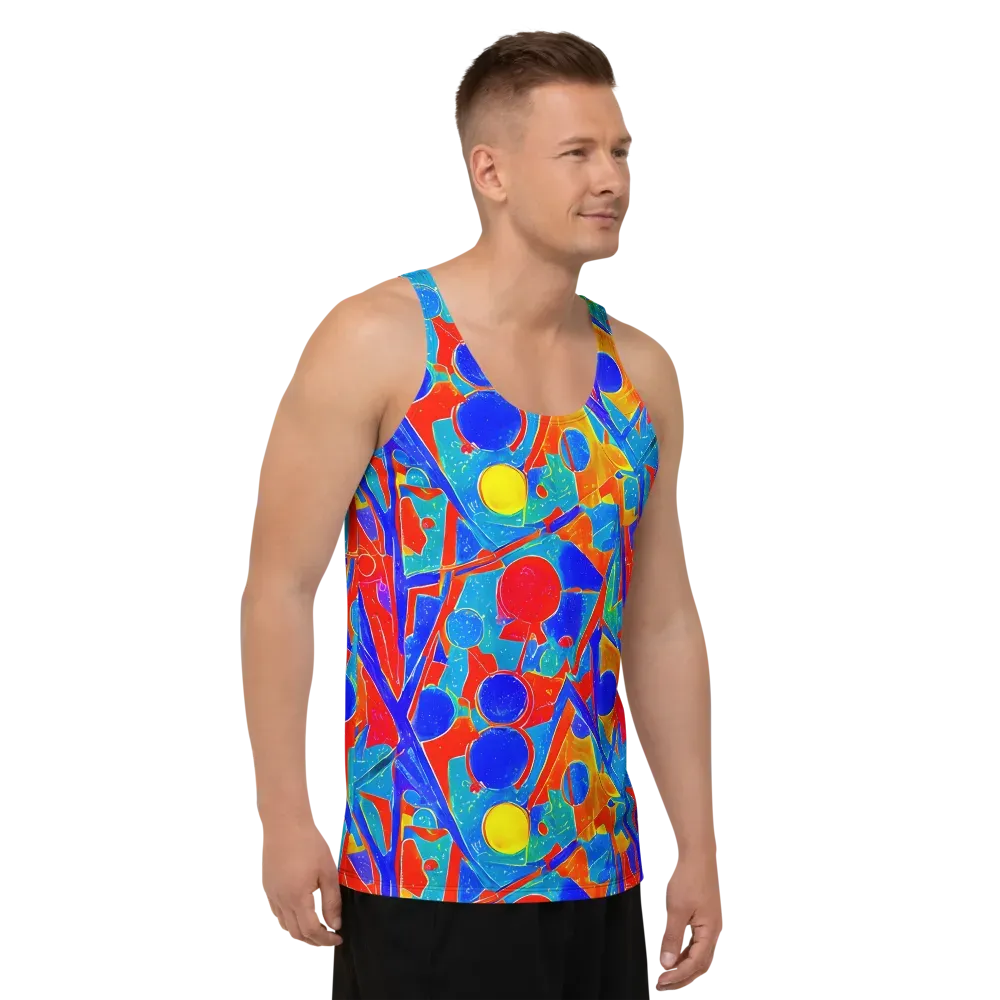 Atomic Confetti on Men's Tank Top — Right Front