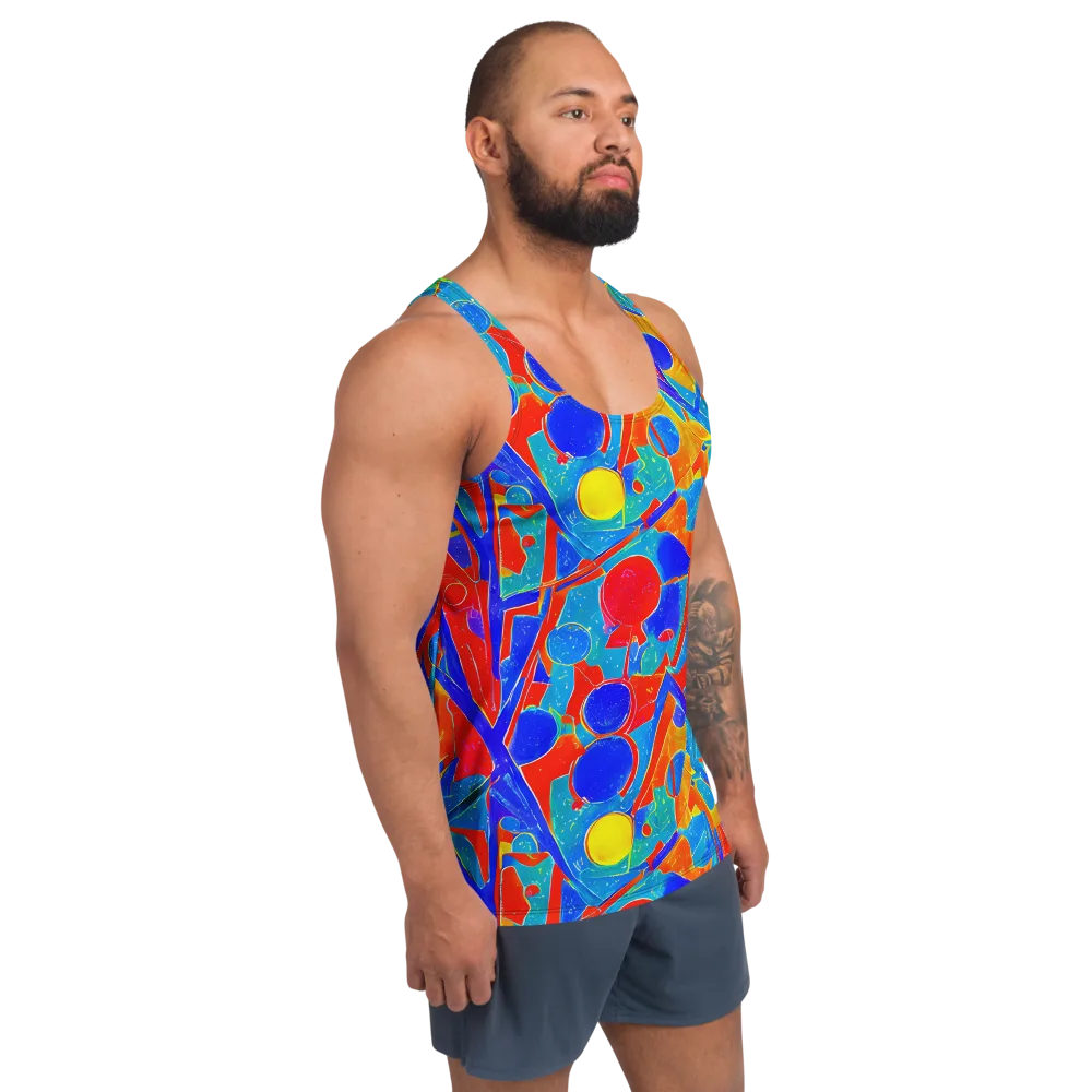 Atomic Confetti on Men's Tank Top — Right Front