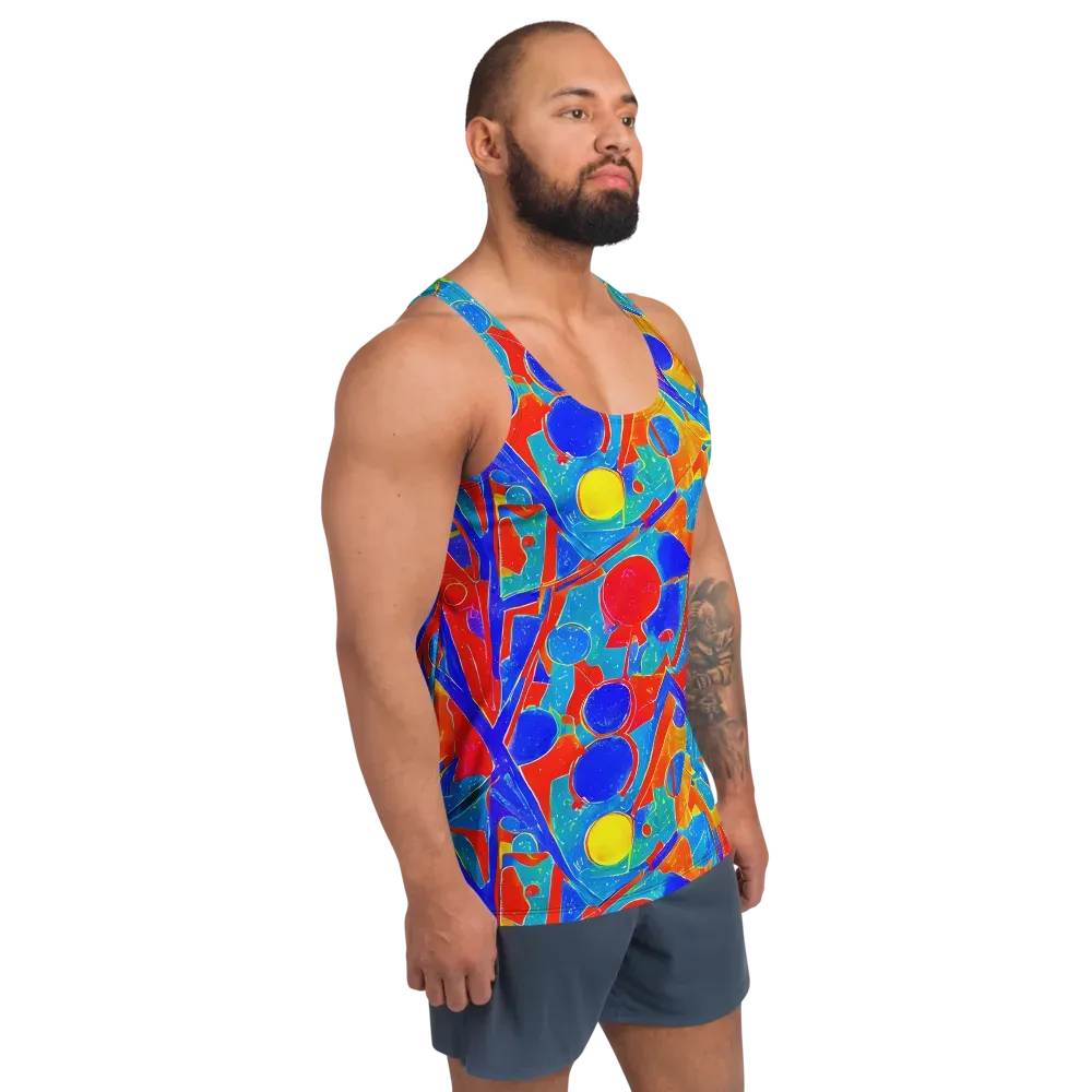 Atomic Confetti on Men's Tank Top — Right Front