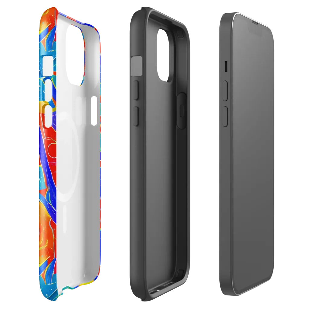 Atomic Confetti on MagSafe Tough Case for iPhone® — Front