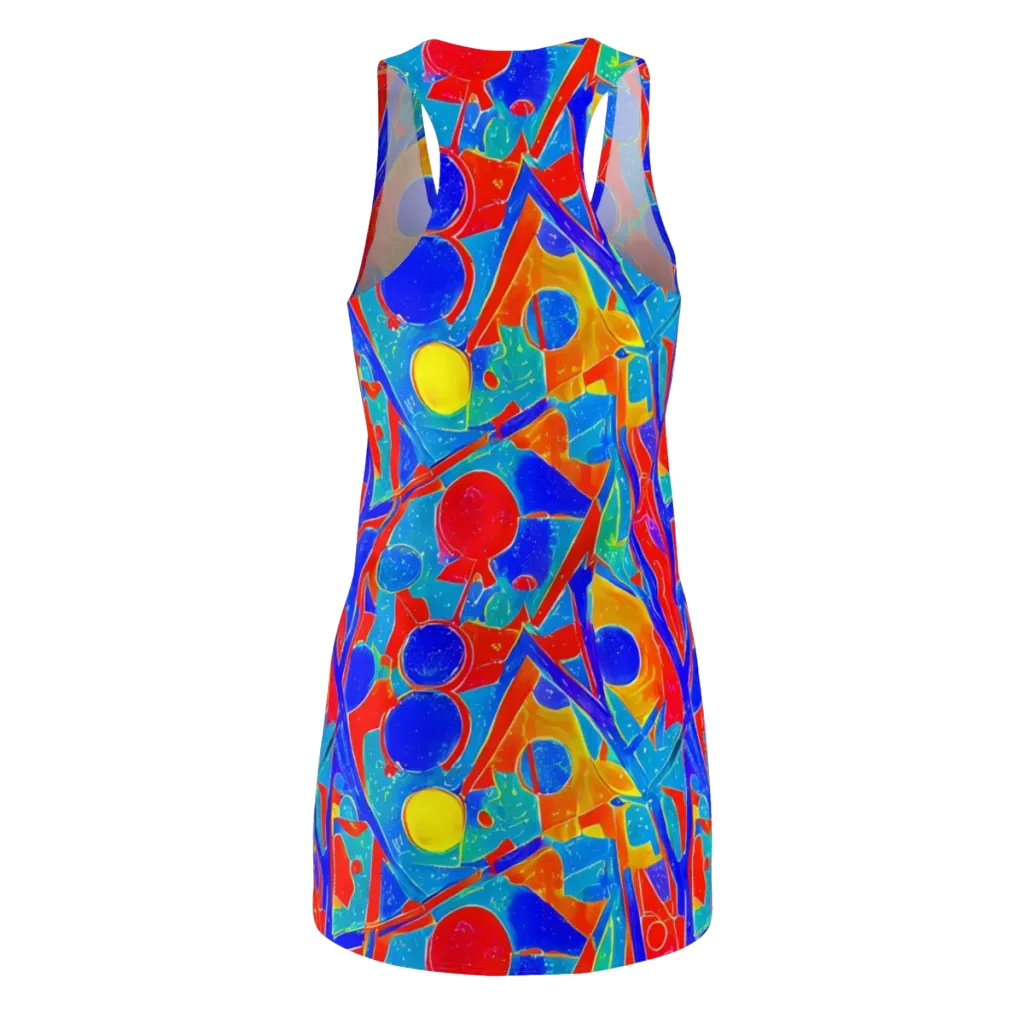 Atomic Confetti on Racerback Dress — Back