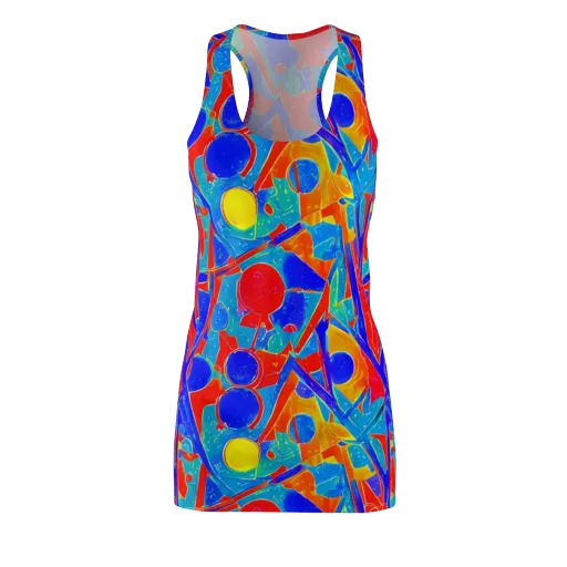 Atomic Confetti on a Racerback Dress