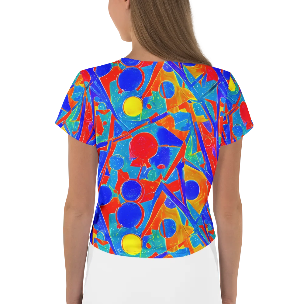 Atomic Confetti on Crop Tee — Back