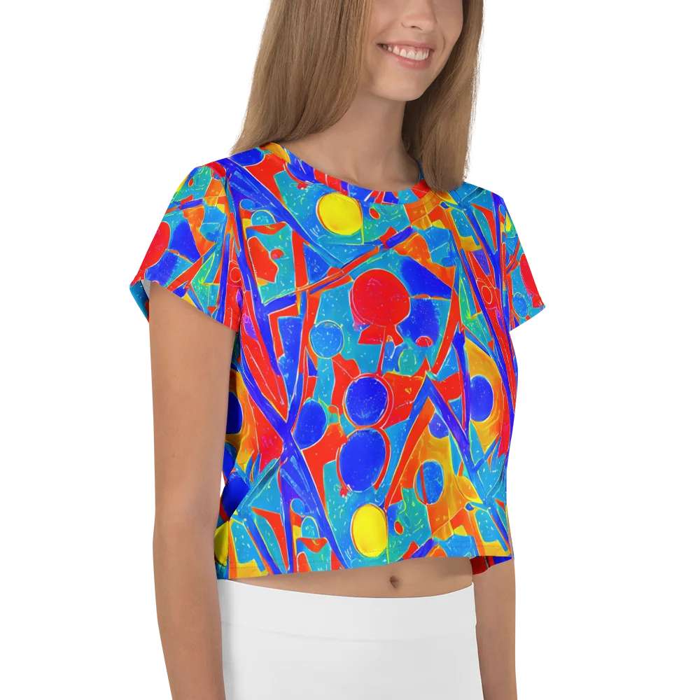 Atomic Confetti on Crop Tee — Right