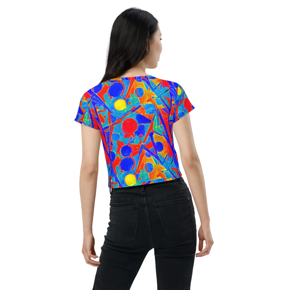Atomic Confetti on Crop Tee — Back
