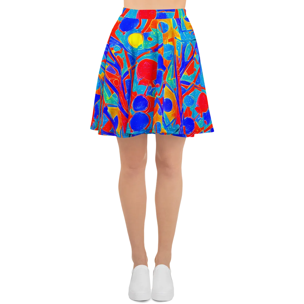 Atomic Confetti on Skater Skirt — Front
