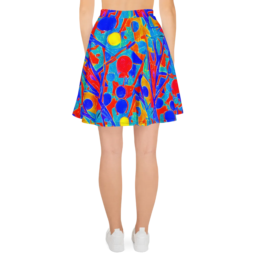 Atomic Confetti on Skater Skirt — Back
