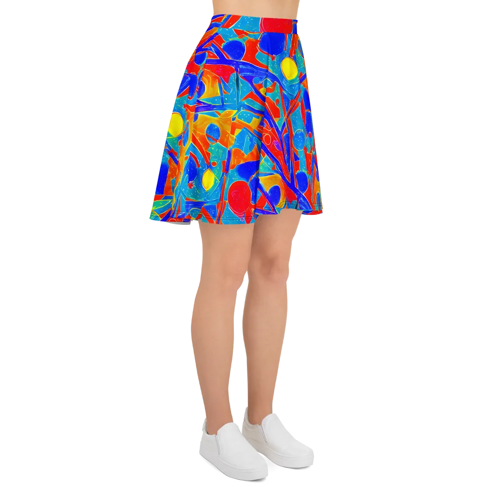 Atomic Confetti on Skater Skirt — Right