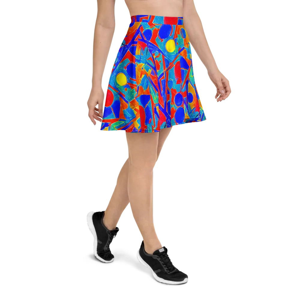 Atomic Confetti on Skater Skirt — Right