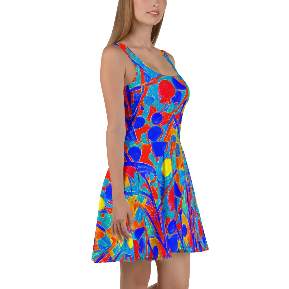 Atomic Confetti on Skater Dress — Right