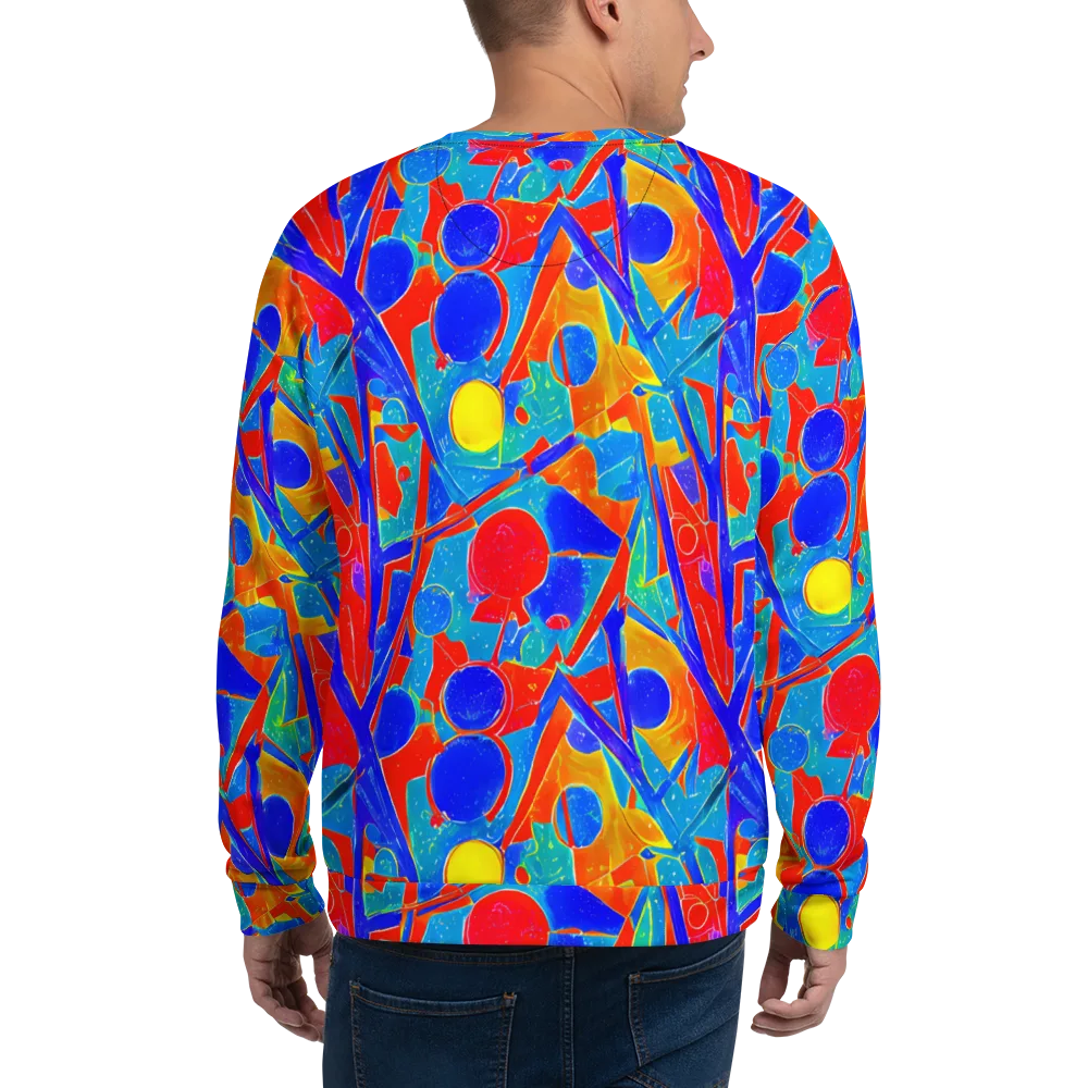 Atomic Confetti on Sweatshirt — Back