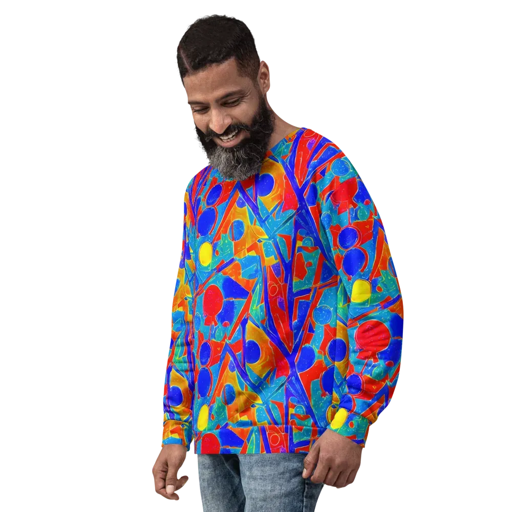 Atomic Confetti on Sweatshirt — Left Front