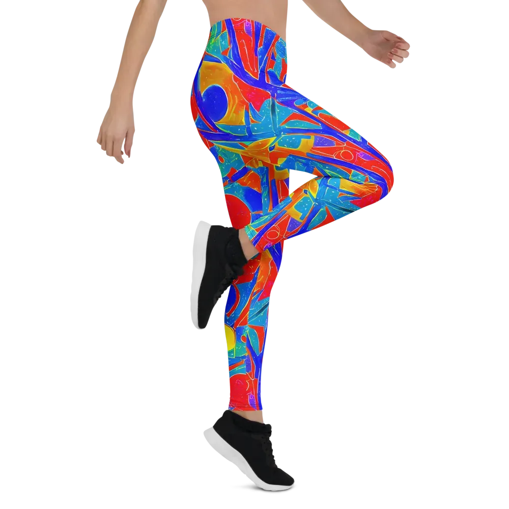 Atomic Confetti on Leggings — Right