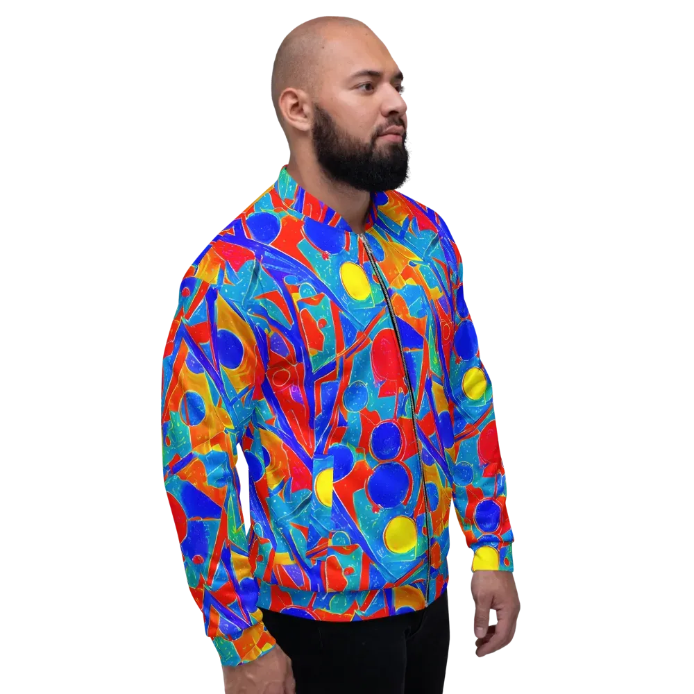 Atomic Confetti on Bomber Jacket — Right