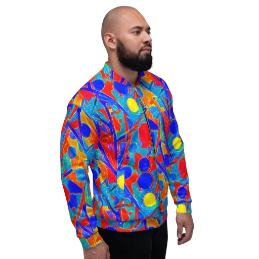 Atomic Confetti on a Bomber Jacket