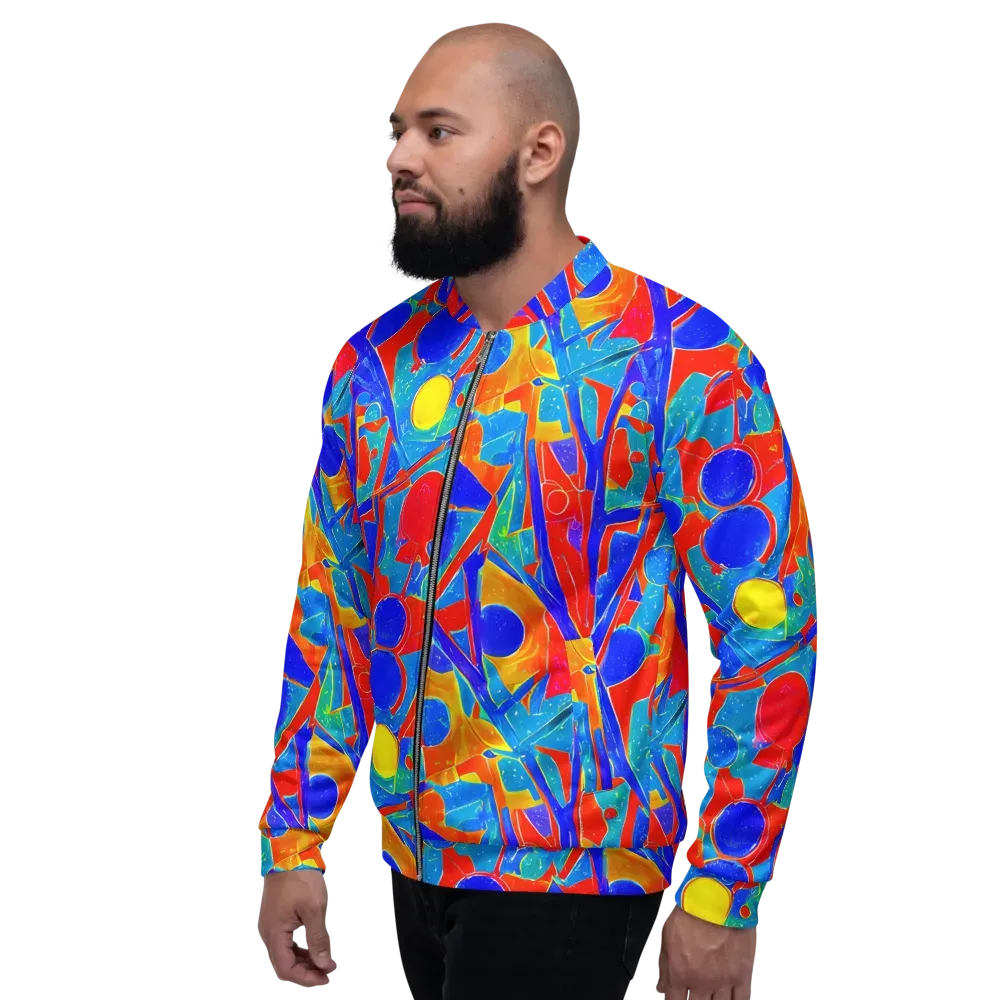Atomic Confetti on Bomber Jacket — Left