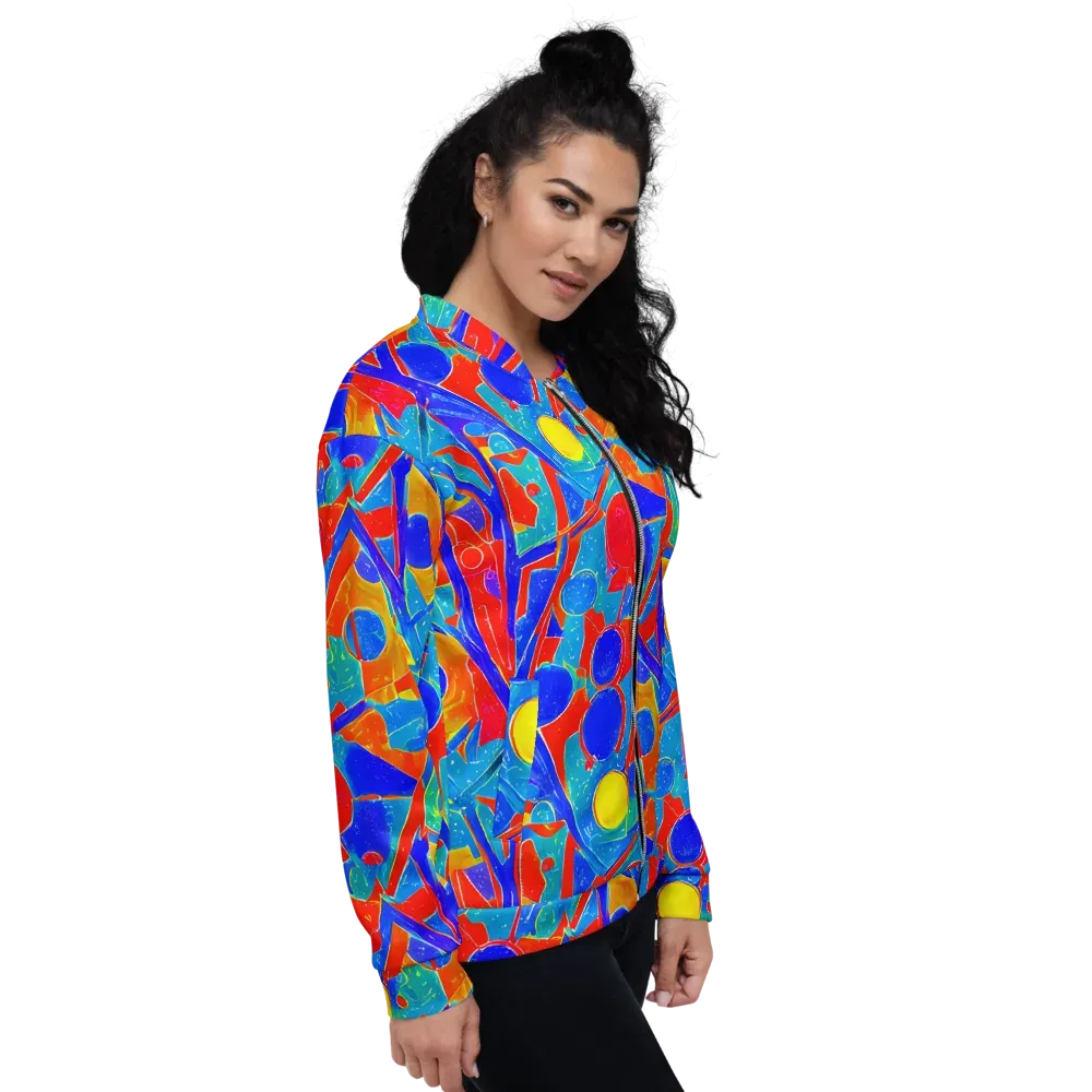 Atomic Confetti on Bomber Jacket — Right