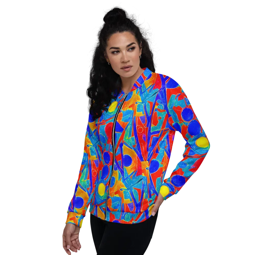 Atomic Confetti on Bomber Jacket — Left