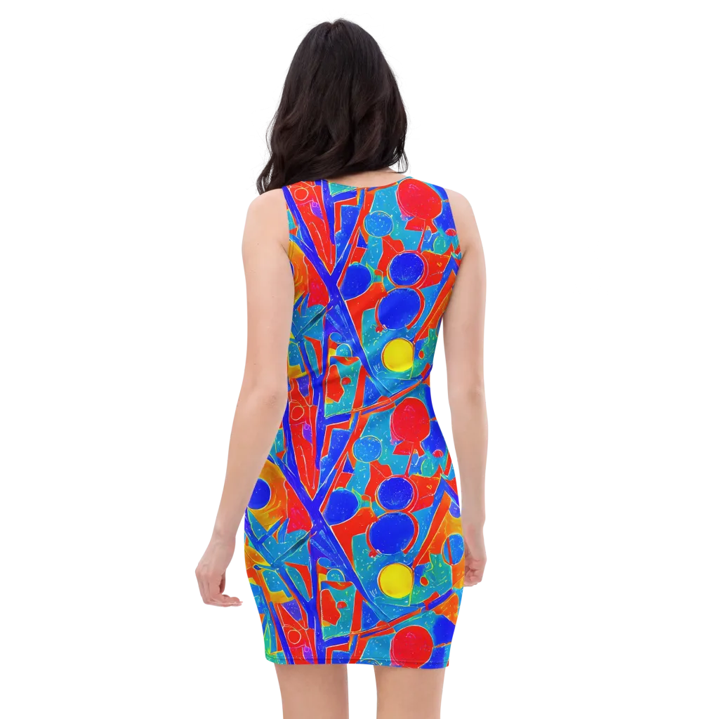 Atomic Confetti on Bodycon Dress — Back