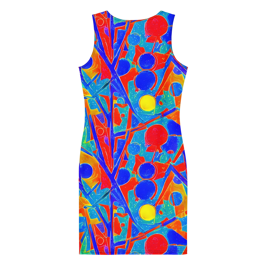 Atomic Confetti on Bodycon Dress — Back