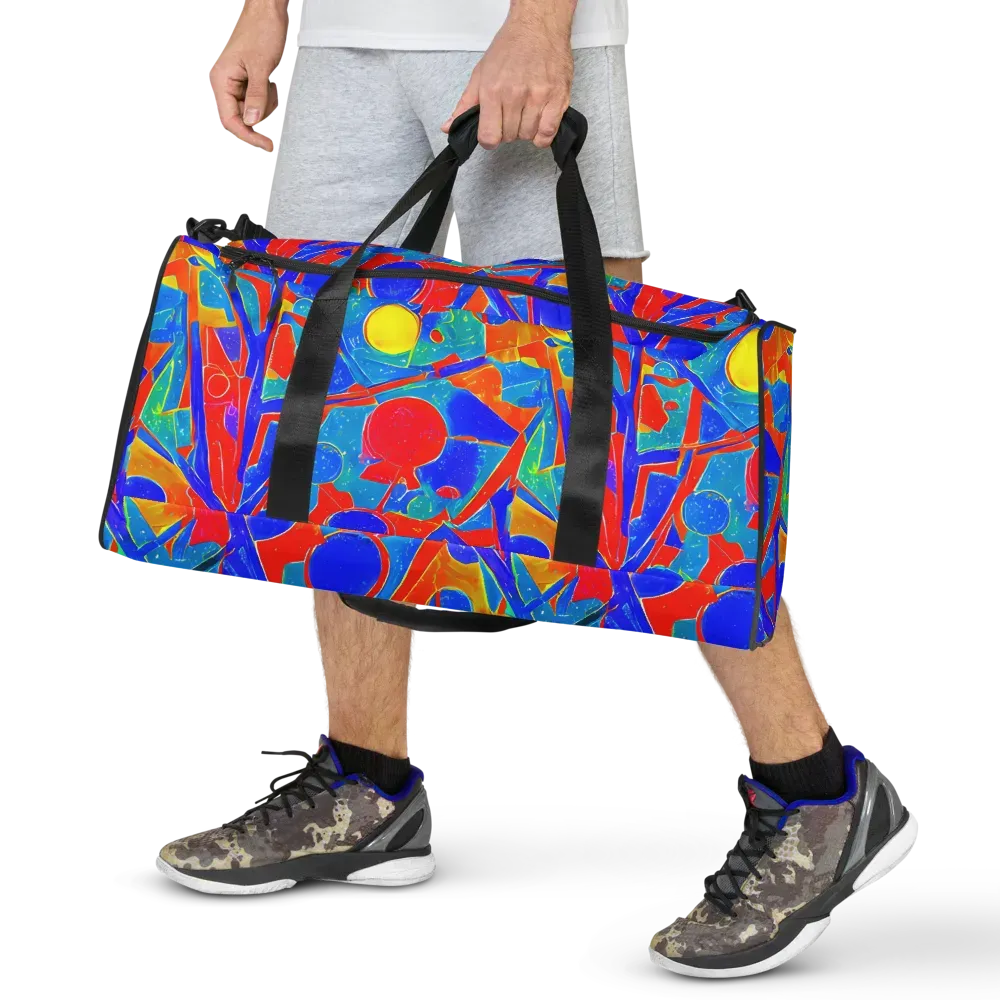 Atomic Confetti on Duffle Bag — Front