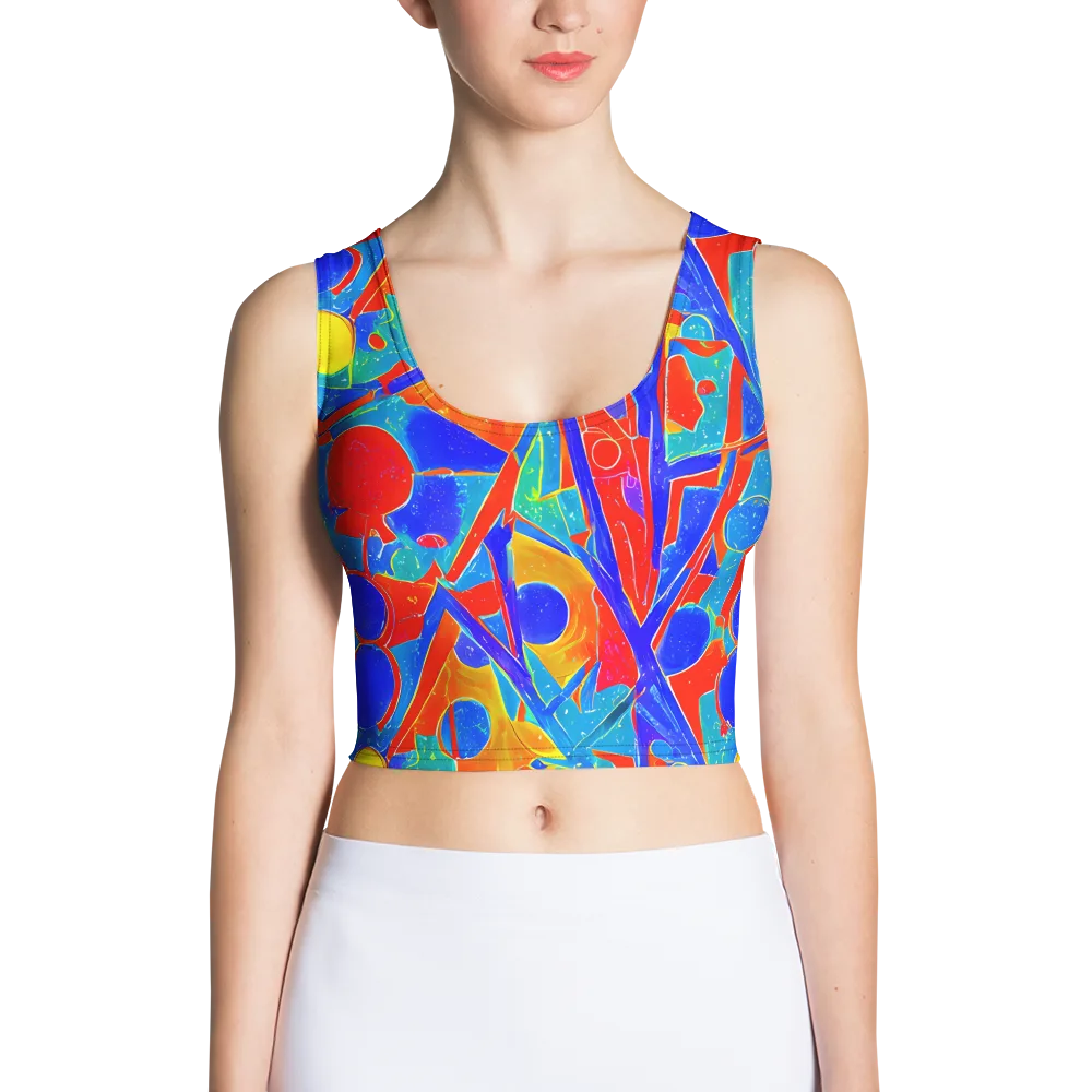 Atomic Confetti on Crop Top — Front
